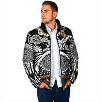 Polynesia Maui Black Tattoo Inspired Padded Jacket Tropical Leaf Skirt Costume DT05 - Polynesian Pride