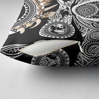 Polynesia Maui Black Tattoo Inspired Pillow Cover Tropical Leaf Skirt Costume DT05 - Polynesian Pride
