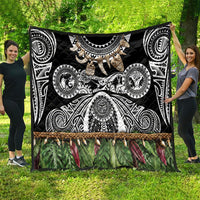 Polynesia Maui Black Tattoo Inspired Quilt Tropical Leaf Skirt Costume DT05 - Polynesian Pride