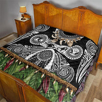 Polynesia Maui Black Tattoo Inspired Quilt Tropical Leaf Skirt Costume DT05 - Polynesian Pride