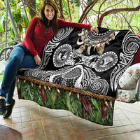Polynesia Maui Black Tattoo Inspired Quilt Tropical Leaf Skirt Costume DT05 - Polynesian Pride