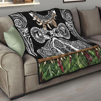 Polynesia Maui Black Tattoo Inspired Quilt Tropical Leaf Skirt Costume DT05 - Polynesian Pride