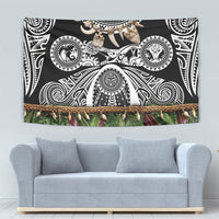 Polynesia Maui Black Tattoo Inspired Tapestry Tropical Leaf Skirt Costume DT05 - Polynesian Pride