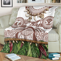 Polynesia Maui Umber Tattoo Inspired Blanket Tropical Leaf Skirt Costume DT05 - Polynesian Pride