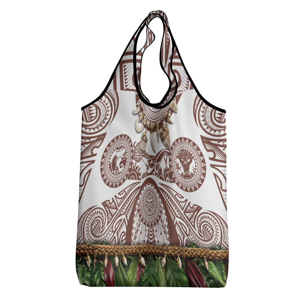 Polynesia Maui Umber Tattoo Inspired Grocery Bag Tropical Leaf Skirt Costume DT05 - Polynesian Pride