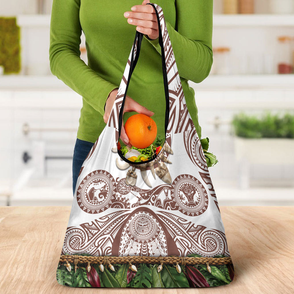 Polynesia Maui Umber Tattoo Inspired Grocery Bag Tropical Leaf Skirt Costume DT05 - Polynesian Pride