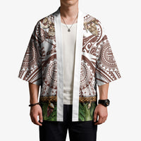 Polynesia Maui Umber Tattoo Inspired Kimono Tropical Leaf Skirt Costume DT05 - Polynesian Pride