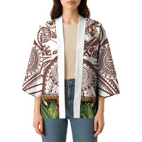 Polynesia Maui Umber Tattoo Inspired Kimono Tropical Leaf Skirt Costume DT05 - Polynesian Pride