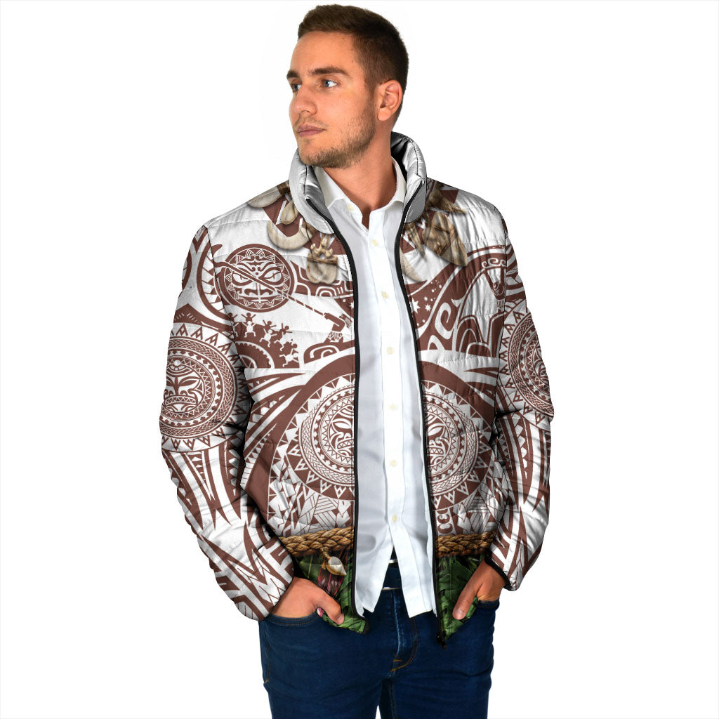 Polynesia Maui Umber Tattoo Inspired Padded Jacket Tropical Leaf Skirt Costume DT05 - Polynesian Pride
