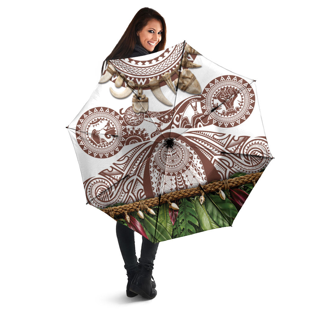 Polynesia Maui Umber Tattoo Inspired Umbrella Tropical Leaf Skirt Costume DT05 - Polynesian Pride