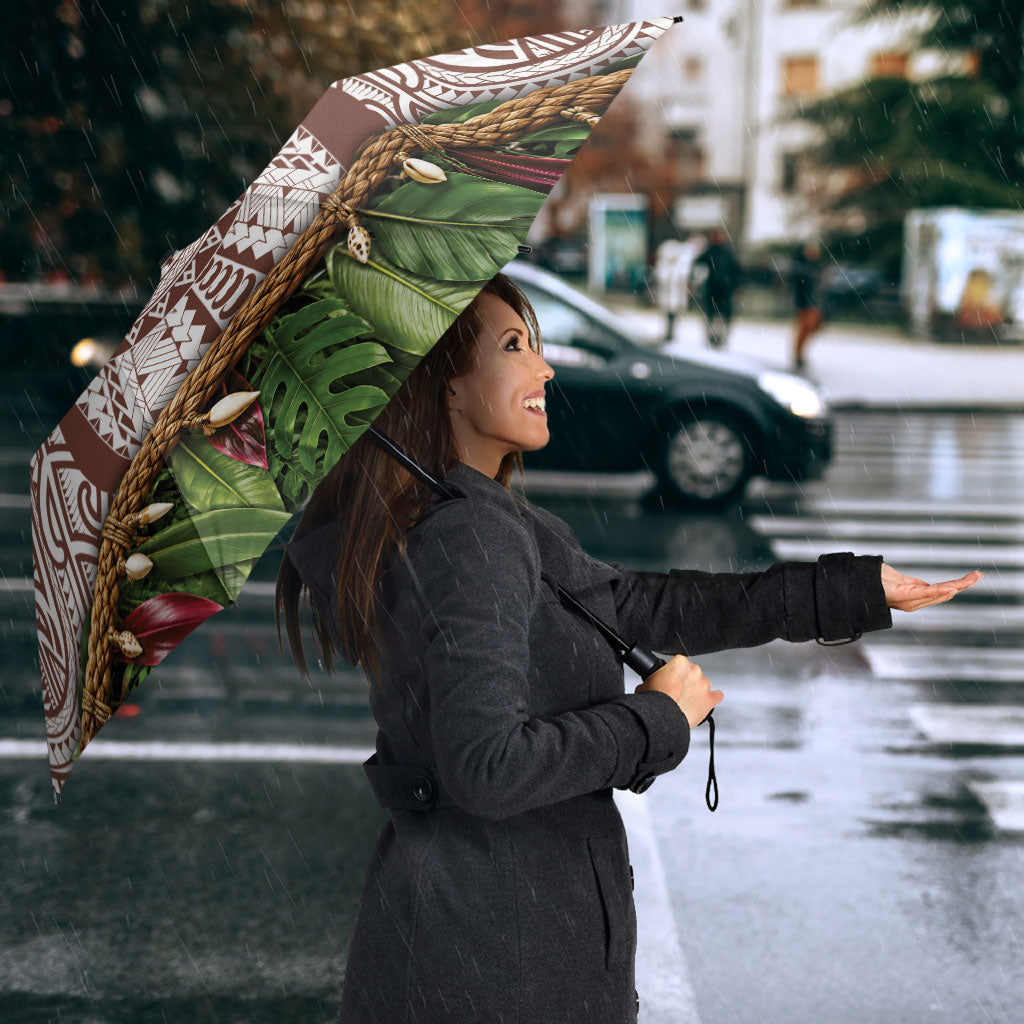 Polynesia Maui Umber Tattoo Inspired Umbrella Tropical Leaf Skirt Costume DT05 - Polynesian Pride