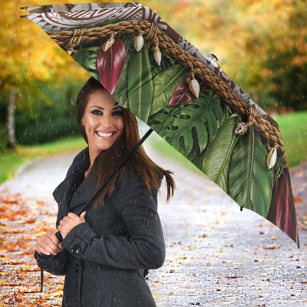 Polynesia Maui Umber Tattoo Inspired Umbrella Tropical Leaf Skirt Costume DT05 - Polynesian Pride
