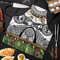 Polynesia Maui White Tattoo Inspired Apron Tropical Leaf Skirt Costume DT05 White - Polynesian Pride