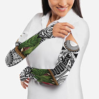 Polynesia Maui White Tattoo Inspired Arm Sleeves Tropical Leaf Skirt Costume DT05 - Polynesian Pride