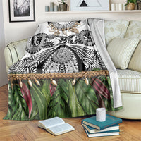 Polynesia Maui White Tattoo Inspired Blanket Tropical Leaf Skirt Costume DT05 White - Polynesian Pride