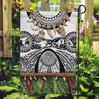Polynesia Maui White Tattoo Inspired Garden Flag Tropical Leaf Skirt Costume DT05 Garden Flag White - Polynesian Pride