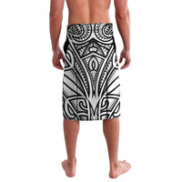 Polynesia Maui White Tattoo Inspired Lavalava Tropical Leaf Skirt Costume DT05 - Polynesian Pride