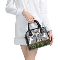 Polynesia Maui White Tattoo Inspired Shoulder Handbag Tropical Leaf Skirt Costume DT05 - Polynesian Pride