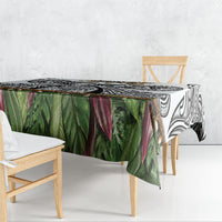 Polynesia Maui White Tattoo Inspired Tablecloth Tropical Leaf Skirt Costume DT05 - Polynesian Pride
