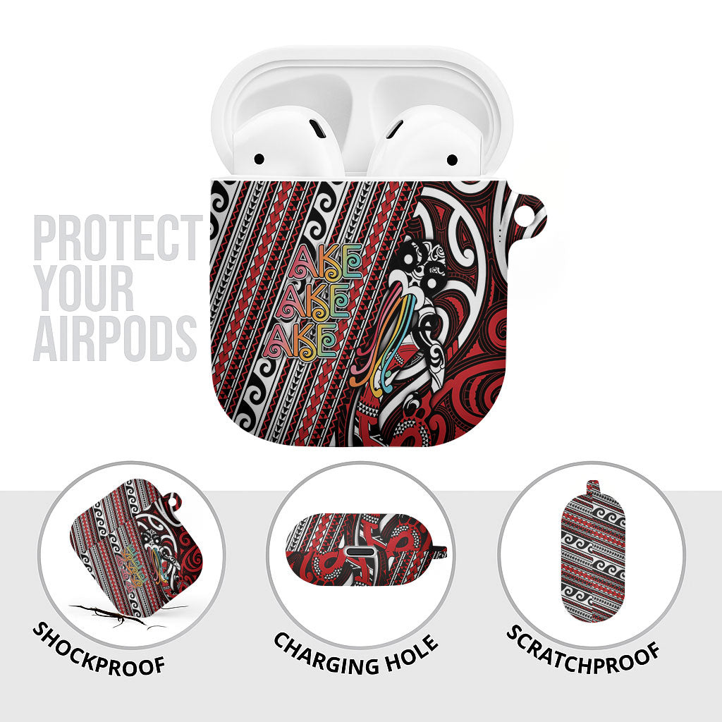 Maori Language Week AirPods Case Ake Ake Ake Tribal Patterns DT05 - Polynesian Pride