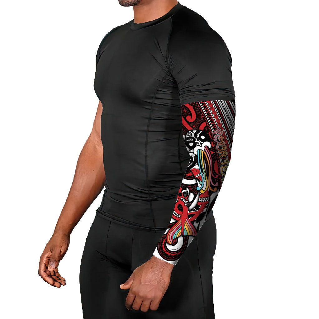 Personalised Maori Language Week Arm Sleeves Ake Ake Ake Tribal Patterns DT05 - Polynesian Pride