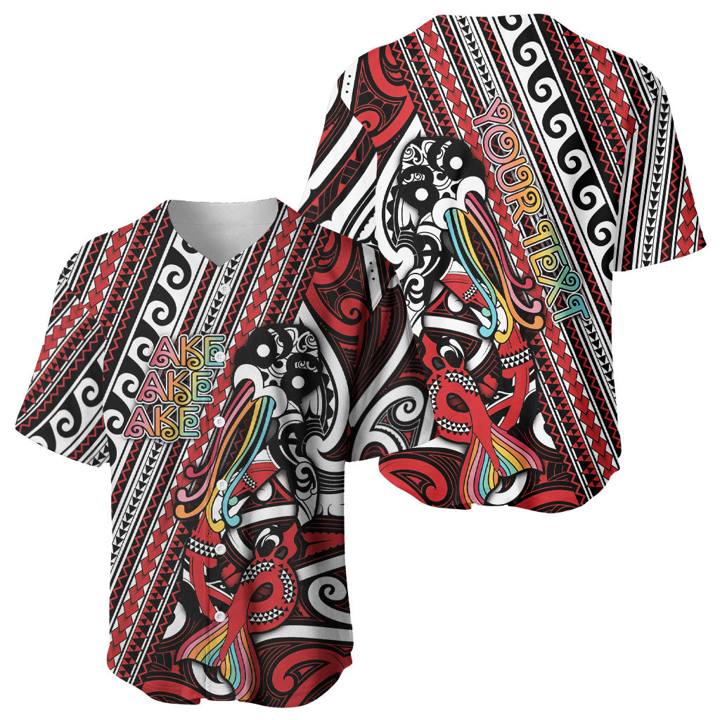 Personalised Maori Language Week Baseball Jersey Ake Ake Ake Tribal Patterns DT05 - Polynesian Pride
