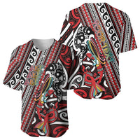 Personalised Maori Language Week Baseball Jersey Ake Ake Ake Tribal Patterns DT05 - Polynesian Pride