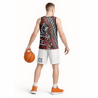 Personalised Maori Language Week Basketball Jersey Ake Ake Ake Tribal Patterns DT05 - Polynesian Pride