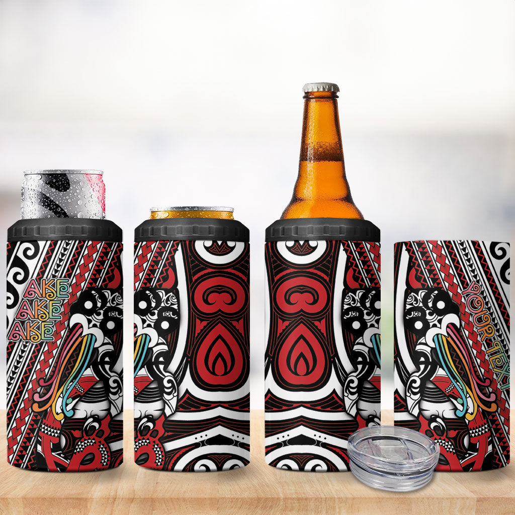 Personalised Maori Language Week 4 in 1 Can Cooler Tumbler Ake Ake Ake Tribal Patterns DT05 - Polynesian Pride