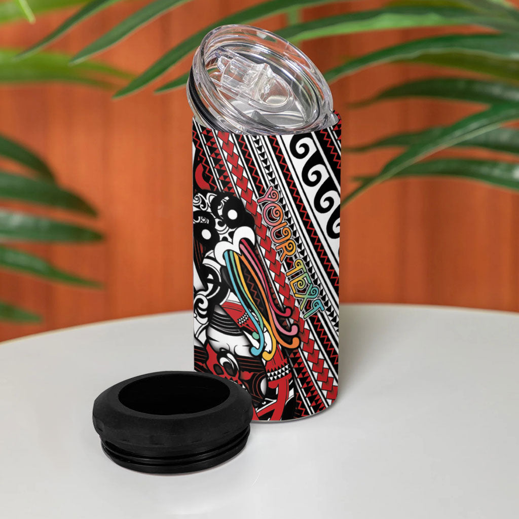 Personalised Maori Language Week 4 in 1 Can Cooler Tumbler Ake Ake Ake Tribal Patterns DT05 - Polynesian Pride