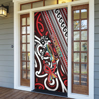 Personalised Maori Language Week Door Cover Ake Ake Ake Tribal Patterns DT05 - Polynesian Pride