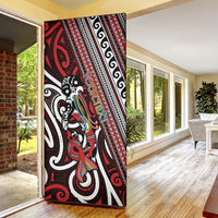 Personalised Maori Language Week Door Cover Ake Ake Ake Tribal Patterns DT05 - Polynesian Pride