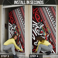Personalised Maori Language Week Door Cover Ake Ake Ake Tribal Patterns DT05 - Polynesian Pride