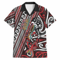 Personalised Maori Language Week Hawaiian Shirt Ake Ake Ake Tribal Patterns DT05 Red - Polynesian Pride