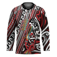 Personalised Maori Language Week Hockey Jersey Ake Ake Ake Tribal Patterns DT05 Unisex Red - Polynesian Pride