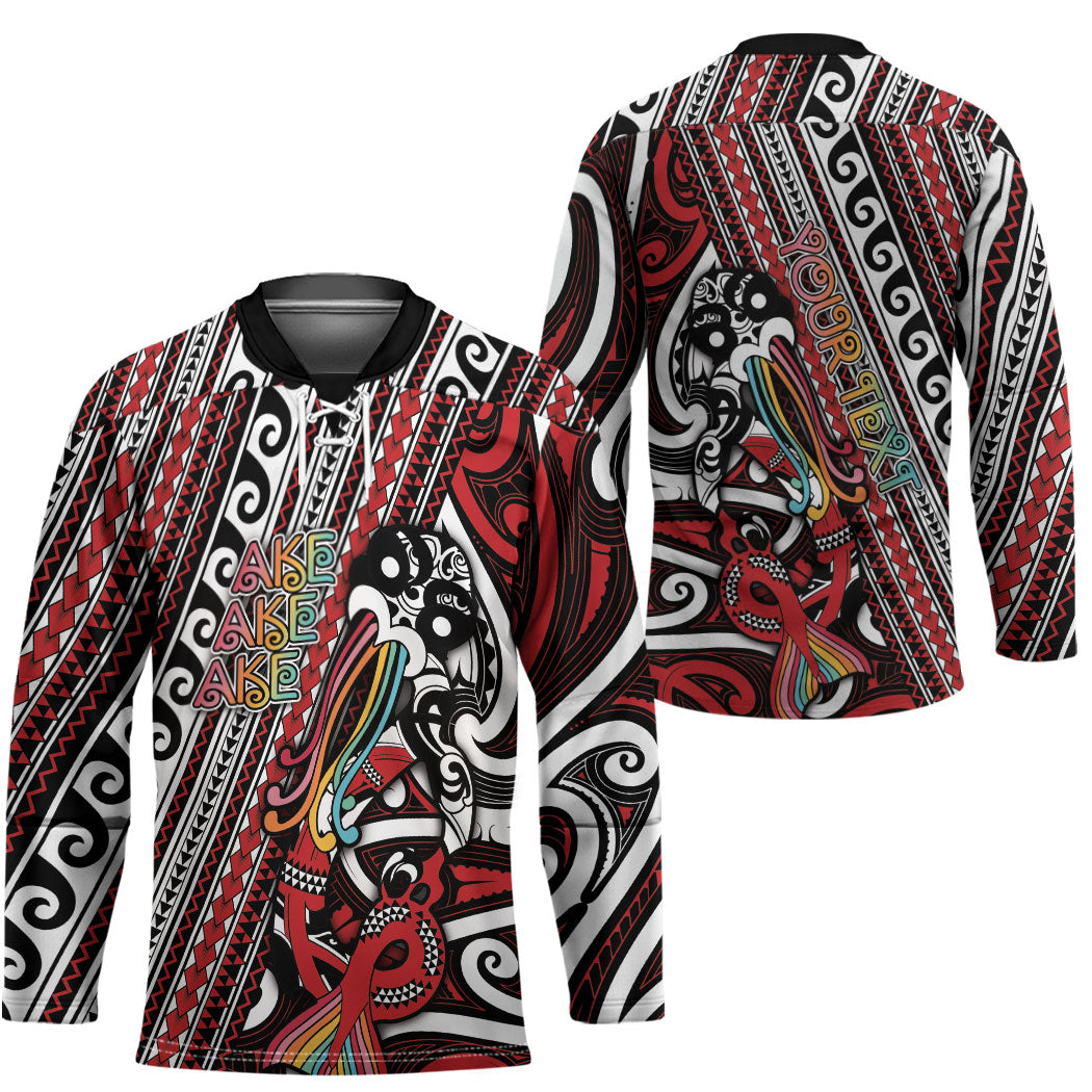 Personalised Maori Language Week Hockey Jersey Ake Ake Ake Tribal Patterns DT05 - Polynesian Pride