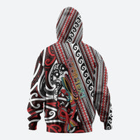 Personalised Maori Language Week Hoodie Ake Ake Ake Tribal Patterns DT05 - Polynesian Pride