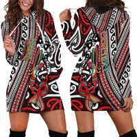 Personalised Maori Language Week Hoodie Dress Ake Ake Ake Tribal Patterns DT05 - Polynesian Pride