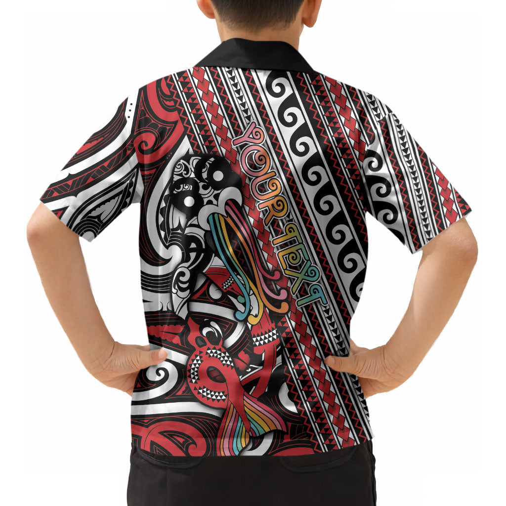 Personalised Maori Language Week Kid Hawaiian Shirt Ake Ake Ake Tribal Patterns DT05 - Polynesian Pride
