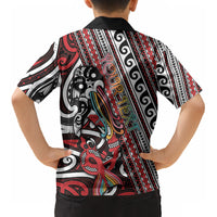 Personalised Maori Language Week Kid Hawaiian Shirt Ake Ake Ake Tribal Patterns DT05 - Polynesian Pride