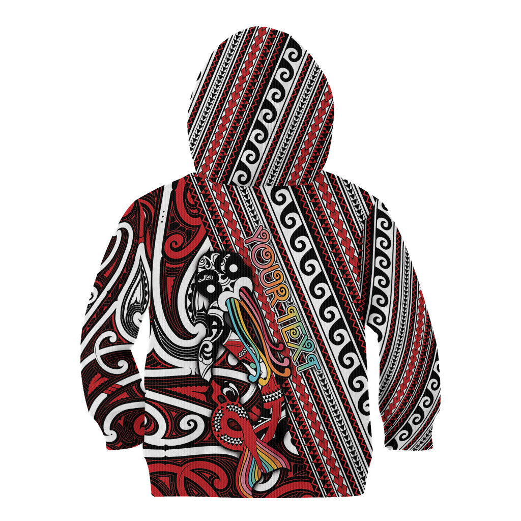 Personalised Maori Language Week Kid Hoodie Ake Ake Ake Tribal Patterns DT05 - Polynesian Pride