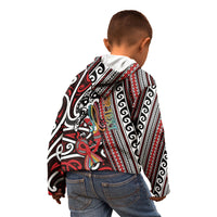 Personalised Maori Language Week Kid Hoodie Ake Ake Ake Tribal Patterns DT05 - Polynesian Pride