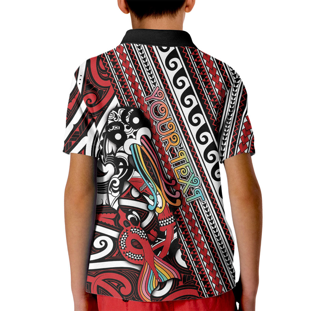 Personalised Maori Language Week Kid Polo Shirt Ake Ake Ake Tribal Patterns DT05 - Polynesian Pride