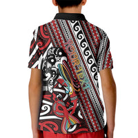 Personalised Maori Language Week Kid Polo Shirt Ake Ake Ake Tribal Patterns DT05 - Polynesian Pride