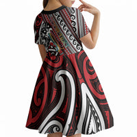 Personalised Maori Language Week Kid Short Sleeve Dress Ake Ake Ake Tribal Patterns DT05 - Polynesian Pride