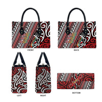 Maori Language Week Leather Bag Ake Ake Ake Tribal Patterns DT05 - Polynesian Pride
