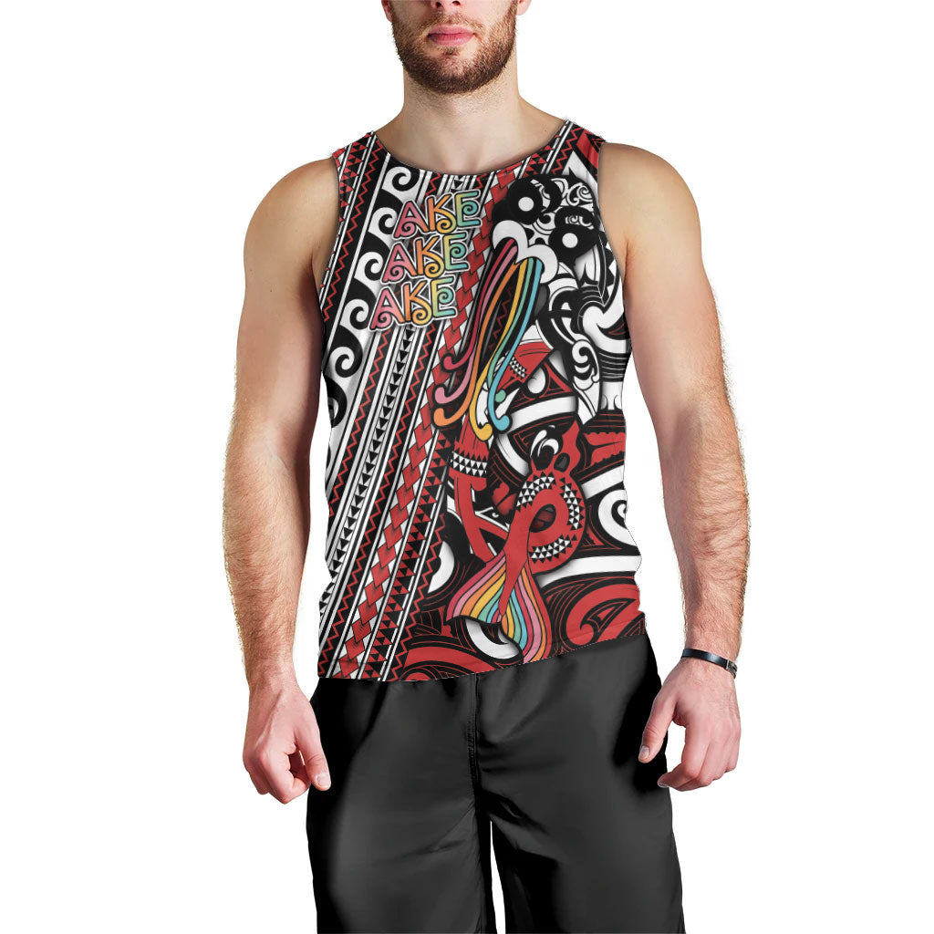 Personalised Maori Language Week Men Tank Top Ake Ake Ake Tribal Patterns DT05 - Polynesian Pride