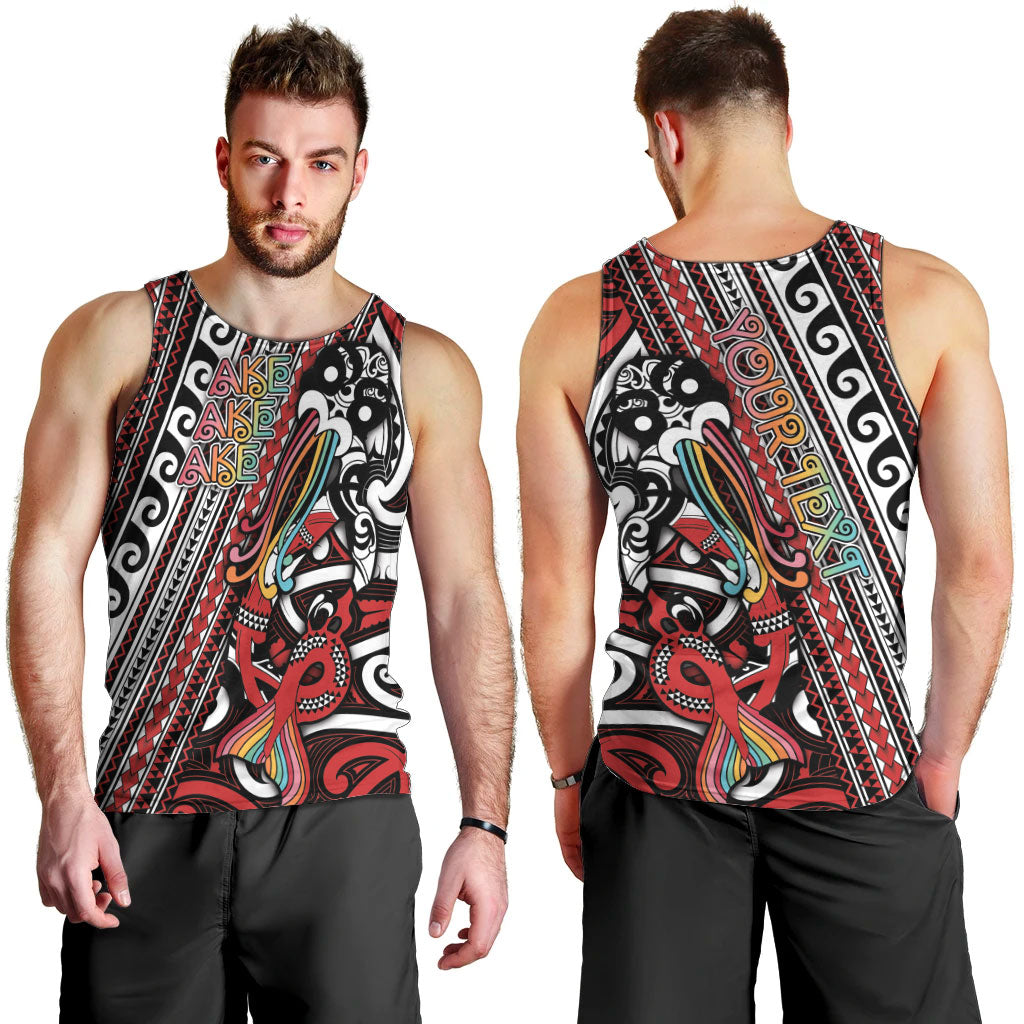 Personalised Maori Language Week Men Tank Top Ake Ake Ake Tribal Patterns DT05 - Polynesian Pride