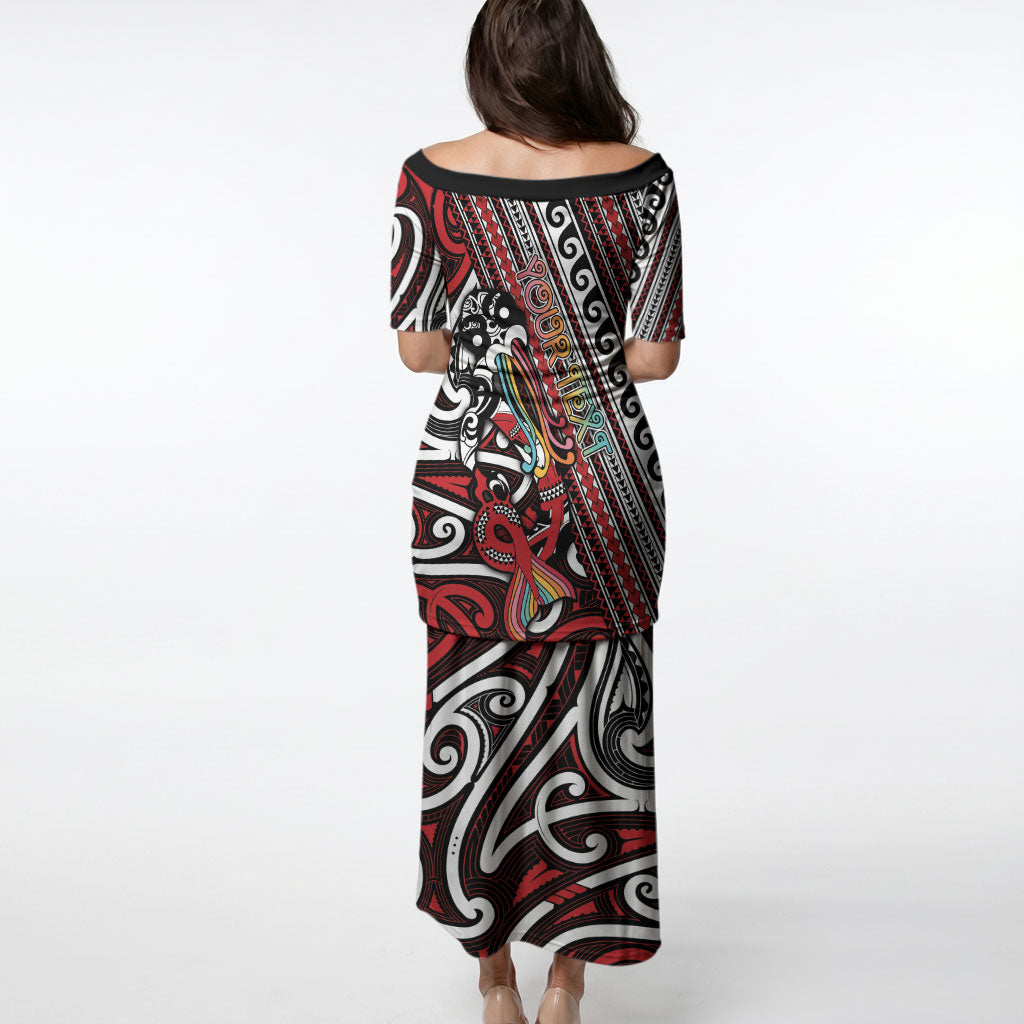 Personalised Maori Language Week Puletasi Ake Ake Ake Tribal Patterns DT05 - Polynesian Pride