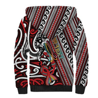 Personalised Maori Language Week Sherpa Hoodie Ake Ake Ake Tribal Patterns DT05 - Polynesian Pride